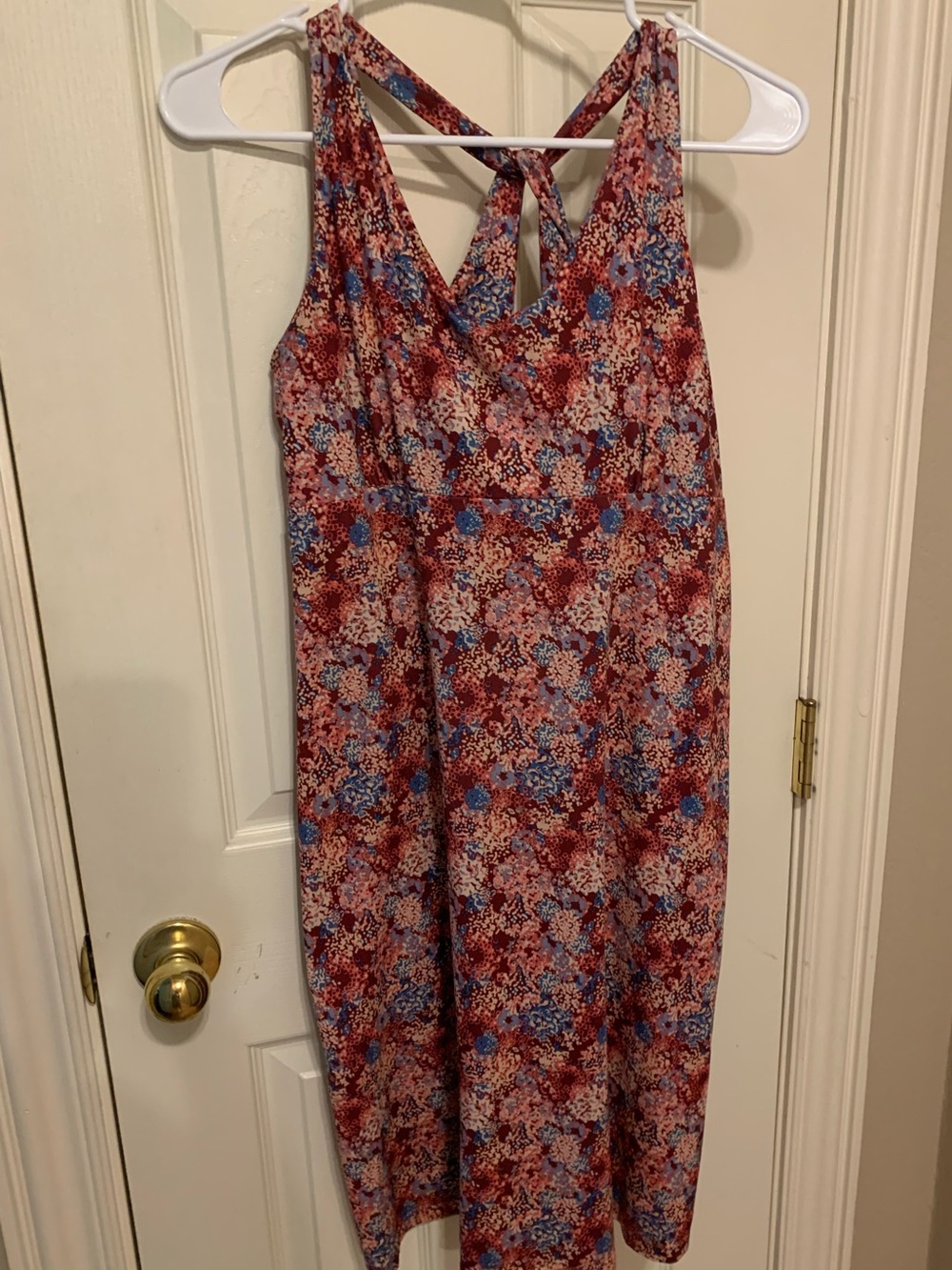 Patagonia Outdoor Eco-Friendly Sports DressTank Style Criss Cross Straps Large